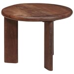 vidaXL Tables basses gigognes 3 Pièces Marron foncé Bois de mangue massif
