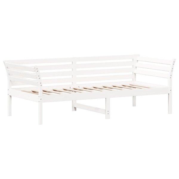 vidaXL Lit de jour sans matelas blanc 80x200 cm bois de pin massif