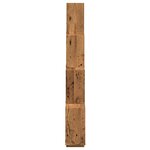 vidaXL Étagère murale en forme de cube vieux bois 90x15x119 5 cm