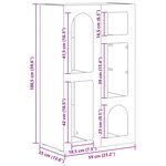 vidaXL Buffet Chêne artisanal 59 x 35 x 100 5 cm Bois d'ingénierie