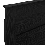 vidaXL Tête de lit Chêne noir 100 cm Bois d'ingénierie