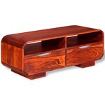 vidaXL Table basse Bois massif 90x40x35 cm