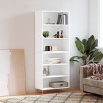vidaXL Buffet blanc 69 5x32 5x180 cm bois d'ingénierie