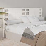 vidaXL Tête de lit Blanc 156x4x100 cm Bois massif de pin