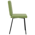 vidaXL Chaises à manger lot de 6 vert clair velours