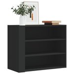 vidaXL Armoire murale noir 75x35x60 cm bois d'ingénierie