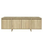 vidaXL Meuble TV chêne sonoma 120x30x40 5 cm bois d'ingénierie