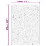 vidaXL Tapis shaggy PAMPLONA poils longs moderne crème 120x170 cm