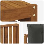 vidaXL Ensemble de canapés d'extérieur 7 pc Naturel et Anthracite