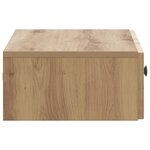 vidaXL Table d'appoint murale 59 x 34 5 x 17 cm Bois d'ingénierie