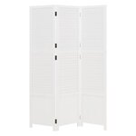 Paravent 3 pans bois blanc