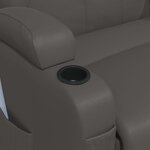vidaXL Fauteuil à bascule de massage Anthracite Similicuir