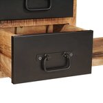 vidaXL Banc de Rangement avec tiroir Marron Bois de manguier massif