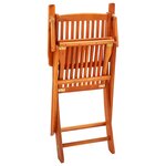 vidaXL Ensemble à manger d'extérieur pliable 7 Pièces Bois d'eucalyptus