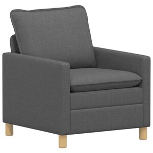 vidaXL Canapé Gris foncé 76 x 81 x 87 5 cm Tissu