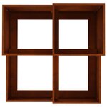 vidaXL Cache-pot de jardin Rouillé 80 x 80 x 60 cm Acier patiné