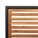 vidaXL Chaises empilables de jardin 4 Pièces Brun  Gris