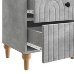 vidaXL Cabinet de chevet avec tiroir Gris béton 43 x 34 5 x 48 cm