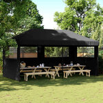 vidaXL Tente de fête 292 x 580 x 315 cm Noir Tissu Oxford