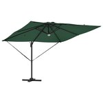 vidaXL Parasol Roma Vert 286 x 285 x 270 cm Aluminium  Polyester