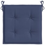 vidaXL Coussins de palette lot de 4 bleu marine 50x50x4cm tissu oxford