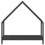 vidaXL Portant de bois chauffage noir 60x25x60 cm