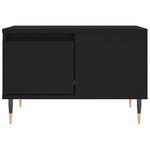 vidaXL Table basse noir 55x55x36 5 cm bois d'ingénierie