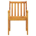 Set de jardin 3 pièces en bois d'acacia