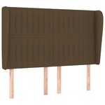 vidaXL Sommier à lattes de lit avec matelas Marron foncé 140x200 cm