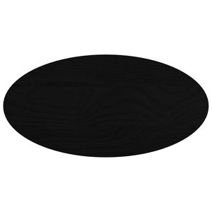 vidaXL Dessus de table marron foncé 80x40x4 cm bois chêne massif ovale