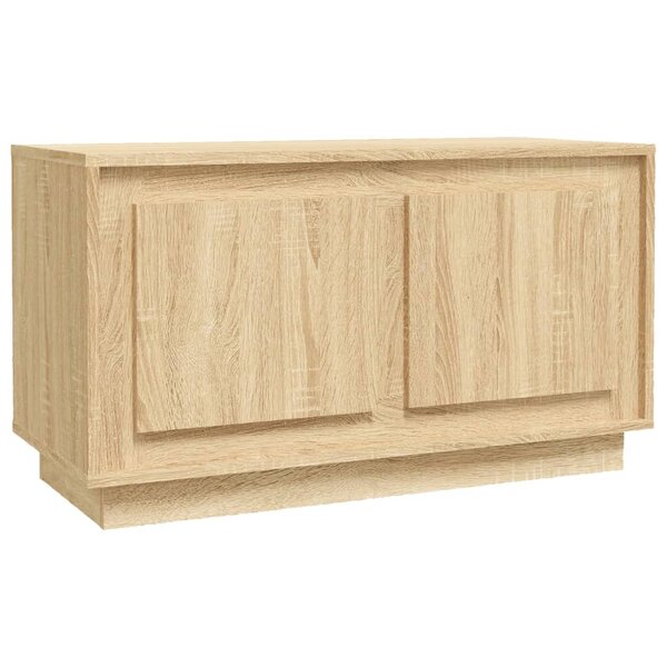 vidaXL Meuble TV chêne sonoma 80x35x45 cm bois d'ingénierie