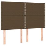 vidaXL Cadre de lit sans matelas marron foncé 140x200 cm tissu