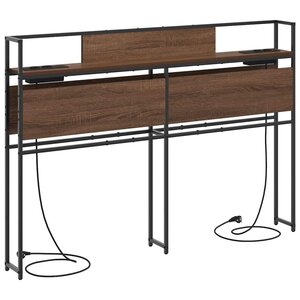 vidaXL Tête de lit de rangement Chêne marron 150 cm Bois d'ingénierie