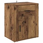vidaXL Cabinet de chevet Bois ancien 35 x 50 x 60 cm Bois d'ingénierie