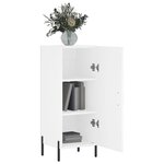 vidaXL Buffet blanc 34 5x34x90 cm bois d'ingénierie