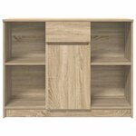 vidaXL Buffet avec tiroir chêne sonoma 101x35x76 cm bois d'ingénierie