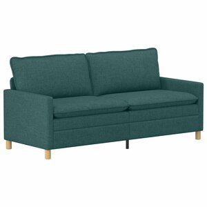 vidaXL Canapé Vert foncé 196 x 81 x 87 5 cm Tissu