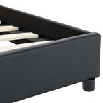 vidaXL Cadre de lit sans matelas noir similicuir 140x200 cm