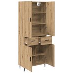 vidaXL Haut Armoire avec tiroir Chêne artisanal 69 5 x 34 x 180 cm