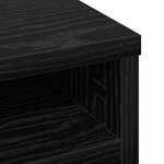vidaXL Organisateur de bureau Chêne noir 36x26x29 5 cm Bois d'ingénierie