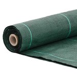 vidaXL Membrane anti-mauvaises herbes vert 2x25 m PP