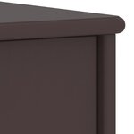 vidaXL Table de chevet Marron foncé 35x30x40 cm Bois de pin massif
