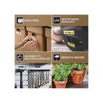 DYMO LabelManager cassette ruban D1 durable haute résistance Blanc/Rouge 12mm x 3m