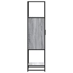 vidaXL Buffet haut sonoma gris 35 5x35x139 cm bois d'ingénierie métal