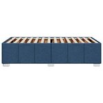 vidaXL Cadre de lit sans matelas bleu 80x200 cm tissu