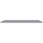 vidaXL Étagères murales flottantes 2 Pièces gris 120x23 5x3 8 cm MDF