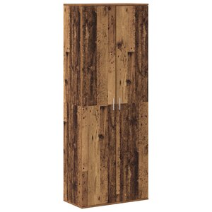 vidaXL Highboard Bois Vieilli 70x35x180 cm Bois aggloméré
