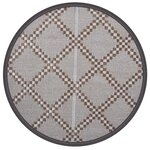 vidaXL Tapis d'extérieur ARAKIL marron Ø160 cm PP