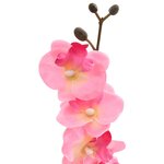 vidaXL Plante d'orchidée artificielle Rose 36 x 10 x 30 cm