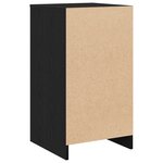 vidaXL Buffet Chêne Noir 40x41x75 cm Bois d'ingénierie